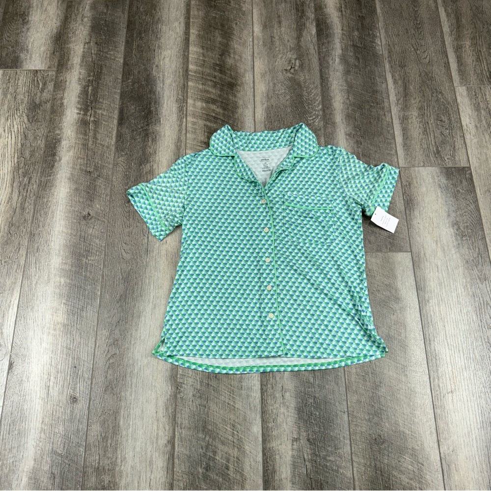 Auden Teal Print PJ Top